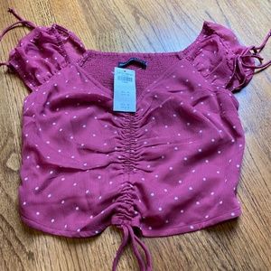 NWT Abercrombie & Fitch Polka-Dot Top